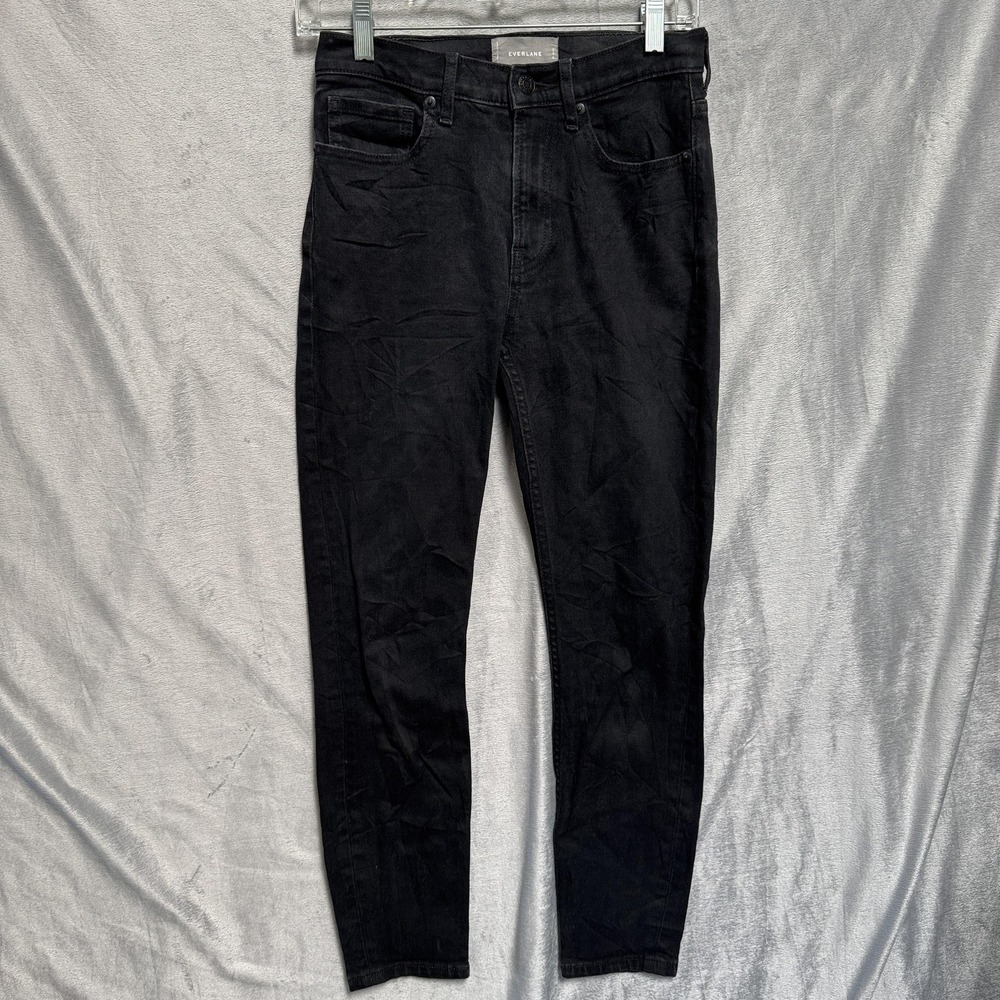 Everlane Jeans Womens‎ 26 Ankle Black Skinny Stretch Denim Ankle Length